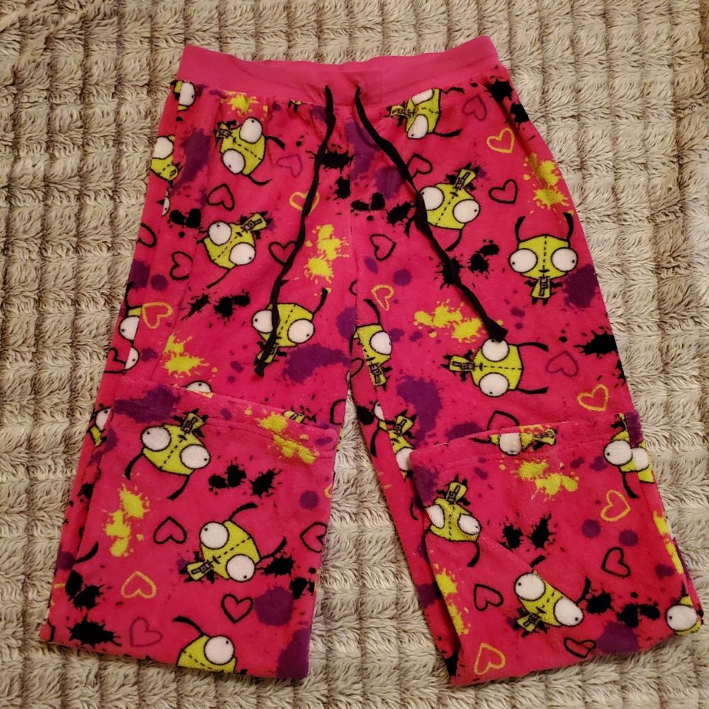 Vintage Y2K Invader Zim GIR Pajama Pants Emo